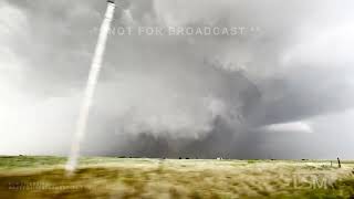 05242024 Gould to Eldorado Oklahoma  Stunning Ghostly Stovepipe Tornado Wows Chasers [upl. by Suravat]