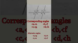 Parallel Lines Corresponding angles Alternate anglesCo interior anglesCo exterior angles [upl. by Ailen]