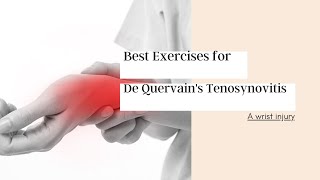 Best exercises for De Quervains Tenosynovitis [upl. by Rhianna633]