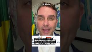 FLÁVIO BOLSONARO CELEBRA PENAS MAIS DURAS PARA CRIMES SEXUAIS DE MÉDICOS CONTRA PACIENTES [upl. by Hildebrandt]