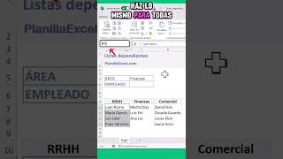 Listas DESPLEGABLES DEPENDIENTES en Excel [upl. by Edina]