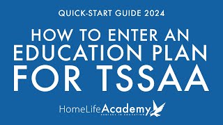 How to Enter an Education Plan For TSSAA [upl. by Magill861]