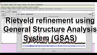 Rietveld refinement video tutorial using the General Structure Analysis System GSAS [upl. by Mudenihc]