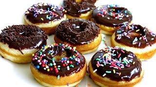 CHOCOLATE GLAZED MINI DONUTS [upl. by Anayik]