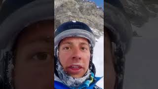 Skier Survives Fall Off 150ft Cliff [upl. by Letniuq]