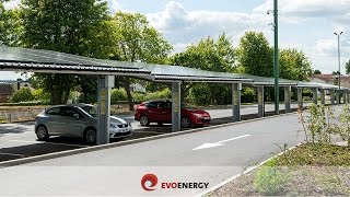 Solar Carports Installed by EvoEnergy for Nottingham City Council [upl. by Sorodoeht]