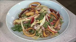 Raw ribboned salad with white wine vinaigrette [upl. by Neom198]