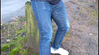 My First Ever Pair of Raw Denim Uniqlo Stretch Selvedge Slim Fit Jeans [upl. by Binni]