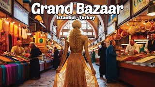 Grand bazaar  Istanbul 🇹🇷  Walking tour  Summer 2024 [upl. by Adnof12]