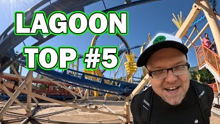 Lagoon Top 5 Rides  2024  Lagoon Amusement Park [upl. by Zapot458]