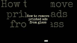 How to remove printed ads from glasstrendingshorts [upl. by Aicined]