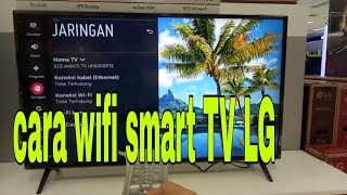 Cara menghubungkan wifi tv LG [upl. by Yeldua]