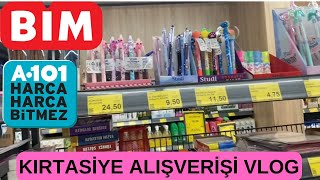 KIRTASİYE ALIŞVERİŞİ VLOG📚 ÜNİVERSİTEYE GİDECEKLER NE ALMALI❓ bim a101 [upl. by Orsay80]