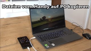 Dateien vom Handy auf PC übertragen Tutorial  Fotos und Daten auf den PC kopieren [upl. by Hsirk]