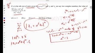 n th roots of Unity complex numbers  IIT JEE  MAINS  ADVANCED  2025 2026 [upl. by Andromeda]