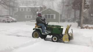 John deere 318 Blizzard 2916 [upl. by Asteria]