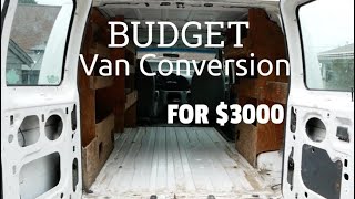 Budget Van Conversion  Ford Econoline 3000 [upl. by Aoniak]