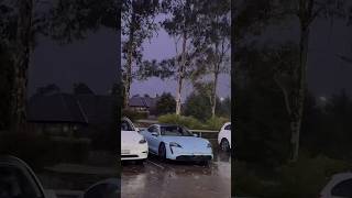 Crazy lightning… porsche car cars caredit carspotting porschetaycan supercar supercars [upl. by Gabbert]