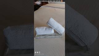 👌 How to Fold Towels Like Luxury Spas Hotels Do  Towel Folding [upl. by Ethe844]