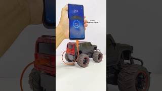 Power bank powered by RC Monster car  Remote Control RC car  Remote wali car DC Motor Life Hacks [upl. by Teplitz]