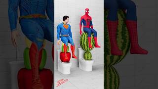 Batman vs Superman vs Spiderman shorts superman youtubeshorts [upl. by Nwhas]