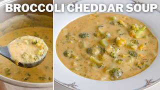 Broccoli Cheddar Soup Recipe  Panera Copycat [upl. by Eahs931]