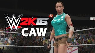 WWE 2K16  CAW Diva  Lara Croft [upl. by Eynttirb66]