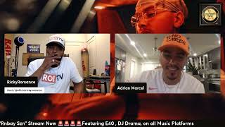 Adrian Marcel  Exclusive Interview  Ricky Romance No Filter Podcast quotBip Cityquot ft E40 Out Now [upl. by Sue]