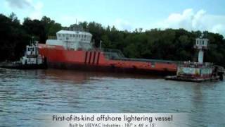 Launch of the AET Innovator offshore lightering vessel [upl. by Aneelad]