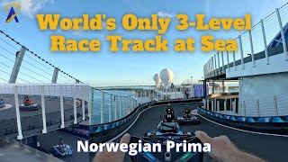 Prima Speedway POV  Kart Racing on a Norwegian Cruise [upl. by Nahtad694]