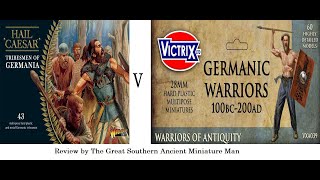 Germanic Wars Victrix v Warlord Games ancient 28mm miniatures [upl. by Assilen]