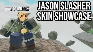 New Jason Slasher Skin Showcase and how to get  Tower Defense Simulator [upl. by Ecienal]