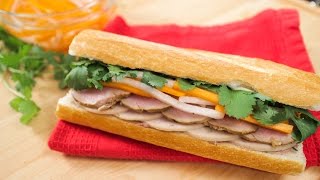 Banh Mi Sandwich Recipe w Lemongrass Pork  Pais Kitchen [upl. by Hterag]