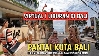 RAMAI  SITUASI PANTAI KUTA BALI  WALKING TOUR BALI [upl. by Aibonez564]