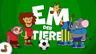 ⚽️🦁 Die EM der Tiere  FußballLied für Kinder  Kalle Klang  Sing Kinderlieder [upl. by Darom]