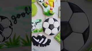 Galletas decoradas con temática de futbol [upl. by Ahsatal]