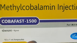 Methylcobalamin injection Cobafast1500 Leeford [upl. by Bridgid256]