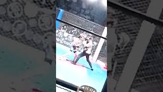 presentación July con marcos gramaglia muestra de MMA en evento de kingboxing [upl. by Enamart]