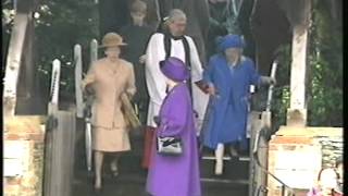 Royal Family Sandringham Christmas 1994 [upl. by Nide]