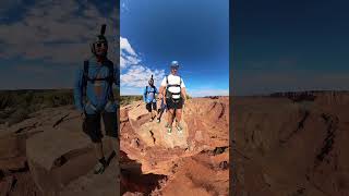 Are these dudes INSANE Tandem BASE jumping moab utah bucketlist onceinalifetimeexperience [upl. by Worsham912]