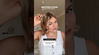 HOW TO Glätteisen Locken in 1 Minute 🤯 frisuren locken dominokati [upl. by Theresina]