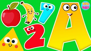 ABC amp 123 Learning Videos For Preschool  ABC And One Two Three  ABC Phonics Song [upl. by Akimaj569]