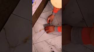 Professional installation of ceramics with a sewer drain step by step [upl. by Eerized]