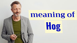 Hog  Meaning of hog [upl. by Crosse639]