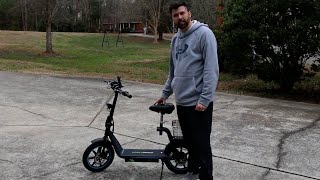 Electric Scooter with Seat 500W Powerful Motor [upl. by Mathian]