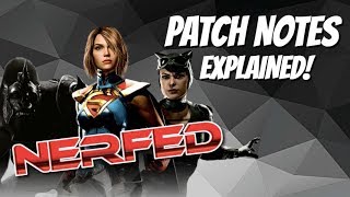 INJUSTICE 2 POST PATCH NERFS EXPLAINED [upl. by Enelyahs]