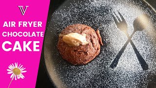 AIR FRYER mini CHOCOLATE CAKE  AIR FRYER RECIPES  VEGAN  NO REFINED sugar desserts  Shorts [upl. by Hennessey]