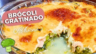 COMO PREPARAR BRÓCOLI GRATINADO AL HORNO 🥦 🇵🇪 [upl. by Aenal]