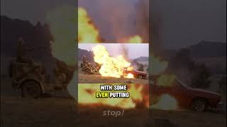 this car exploding when hit from behind 😱🚗💥 [upl. by Alick]