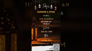 Ramadan Calendar 2024 Ramazan Sehr o Iftar Ramadan Timings Ramazan Muslim Roza Sehri Iftari calendar [upl. by Notlrahc]